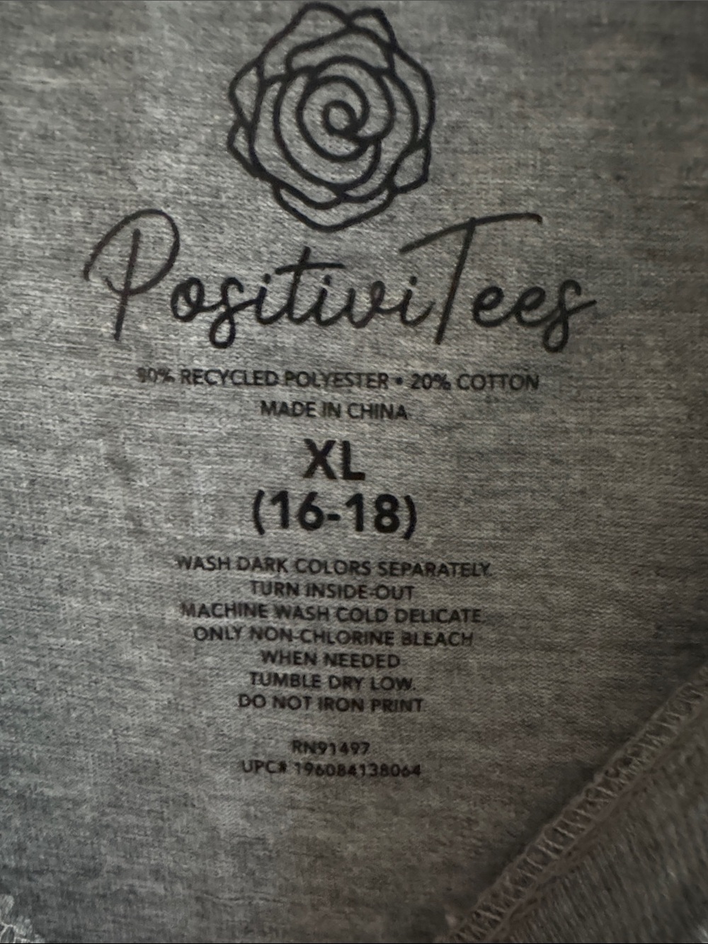Happy Fall Y'All Grey Tee with Plaid Script - Picture 2 of 3